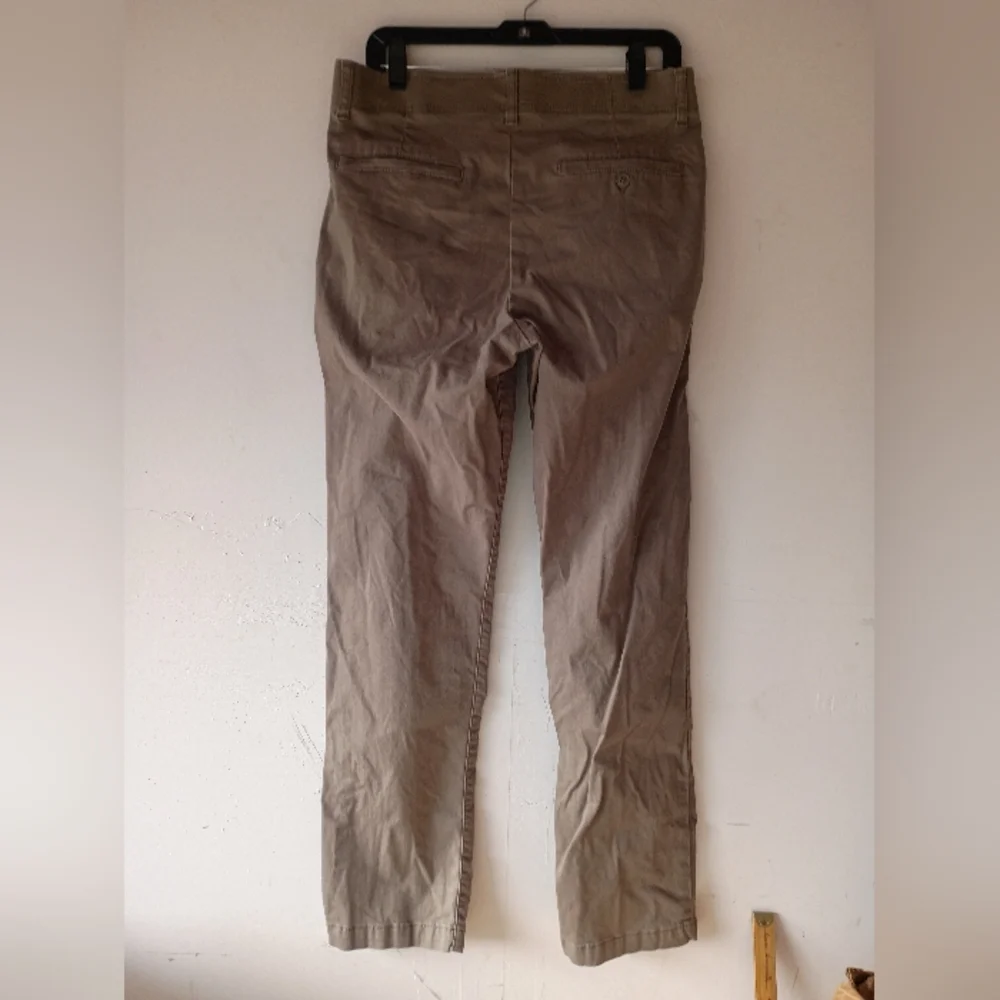 Lee Slim Straight Brown‎ Stretch Chino Pants Mens 32x32 Casual